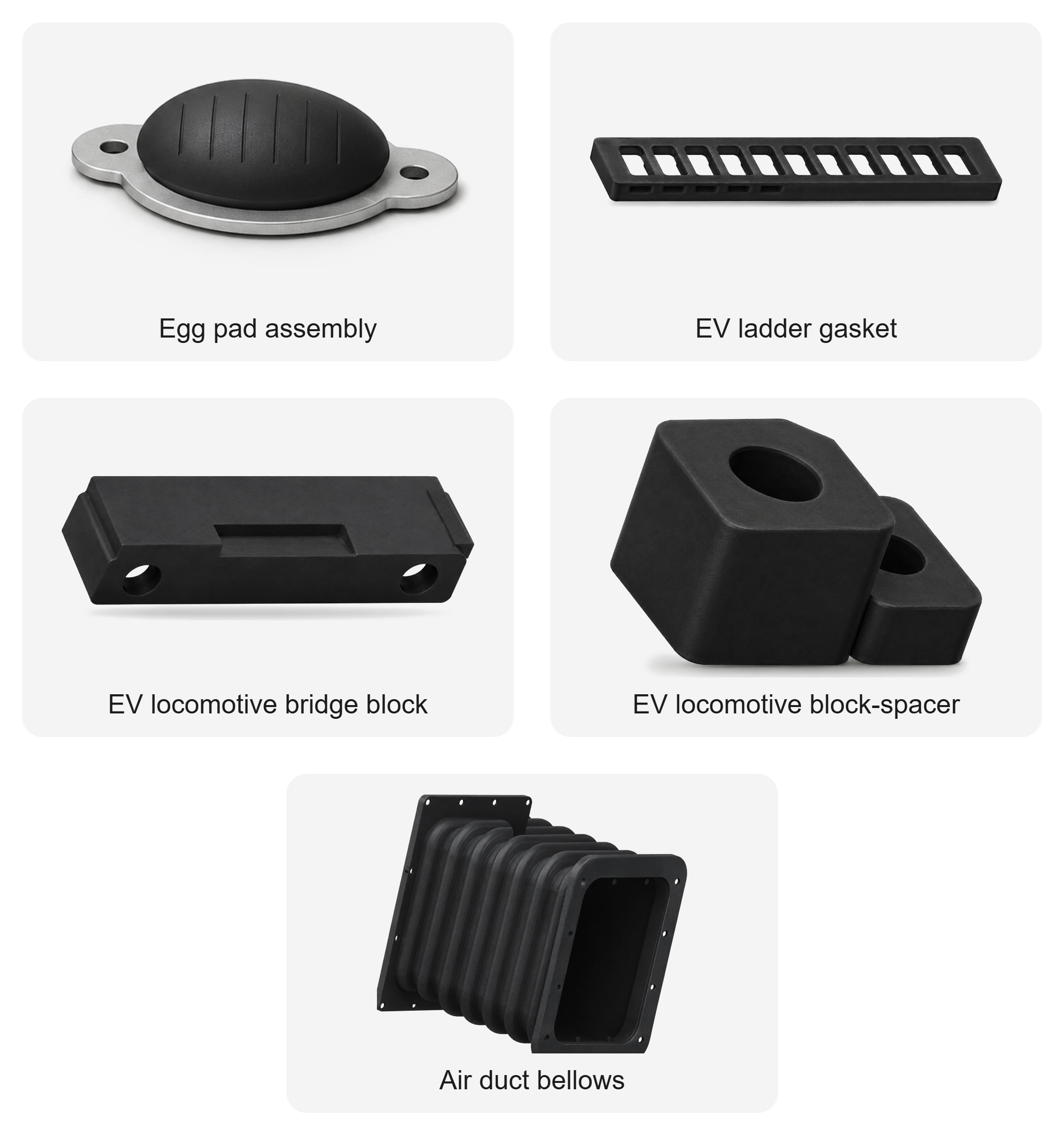 Rail & Transit Track Products, representative product forms
