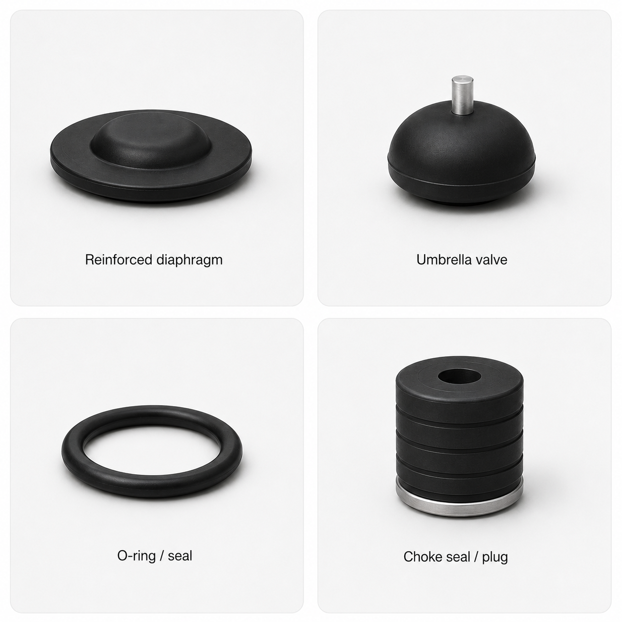 Seals, representative product forms