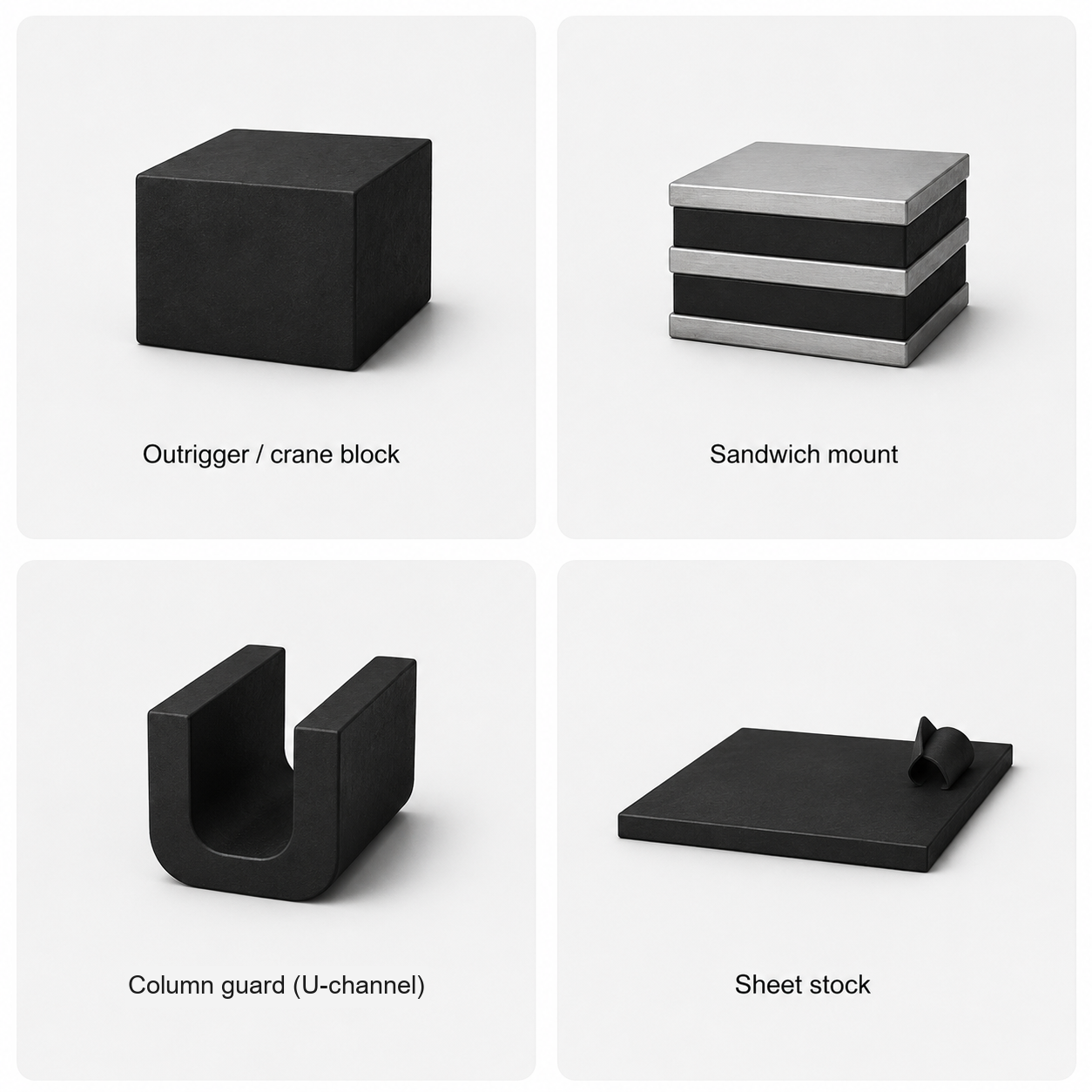 Pads, Blocks & Sheet Stock, representative product forms