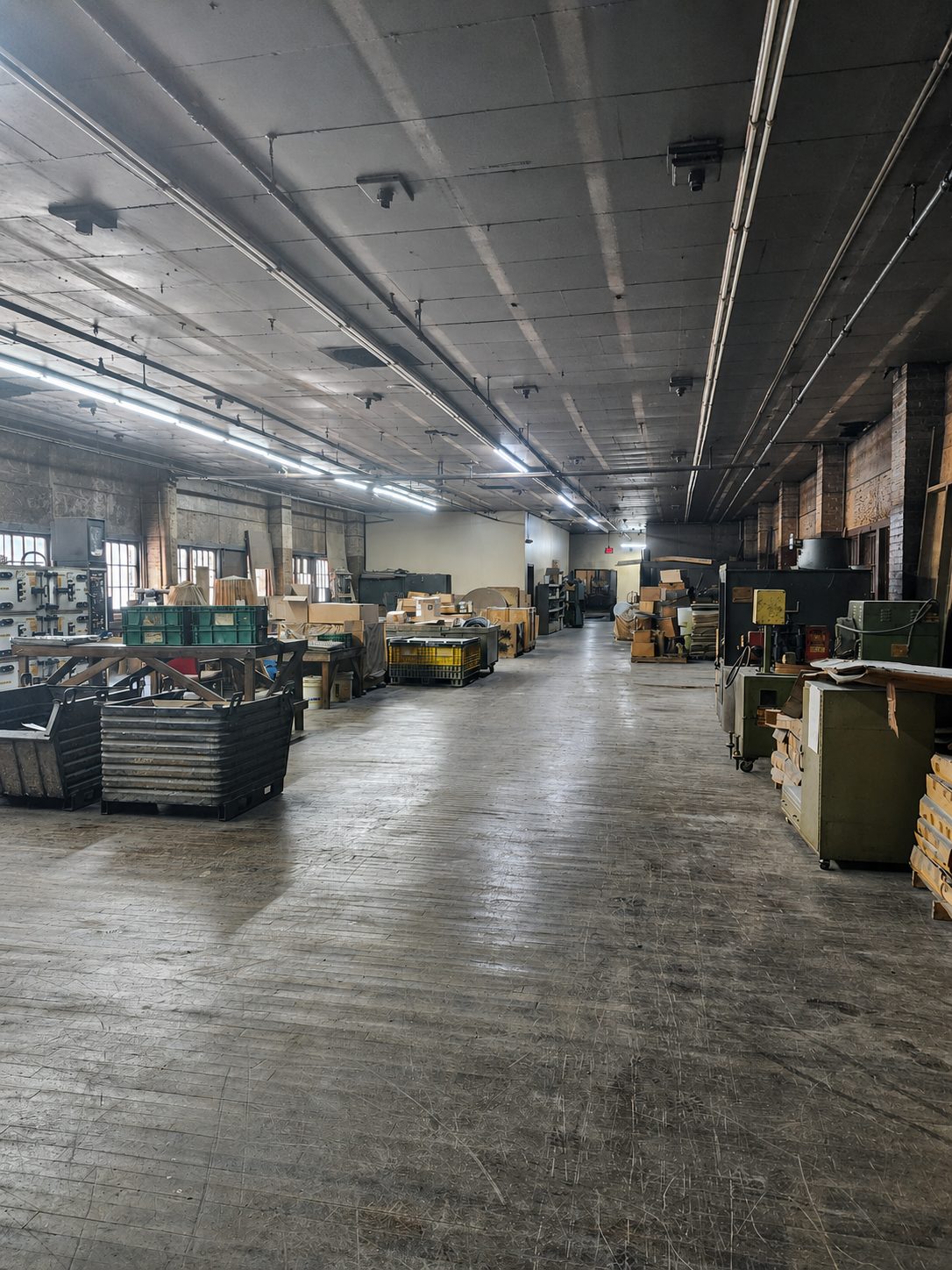 Molded rubber parts and production equipment on the Corry Rubber floor